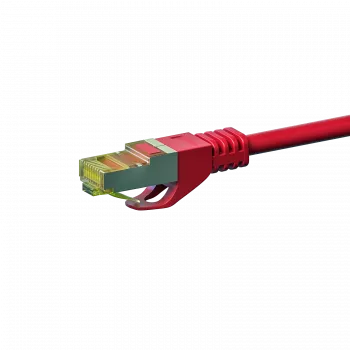 DSIT Cat.7 S/FTP nätverkskabel RJ45, PiMF, röd, 0,5m (DC-75-005)