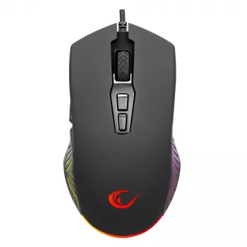 Rampage Spear V2 trådbunden spelmöss 12800 DPI optisk RGB svart