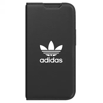 Adidas Originals Basic Booklet-fodral för iPhone 14 Pro, svart & vit