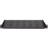DS-IT 1U fast hyllplan för 450 mm djupa väggskåp, 350 mm djup, svart