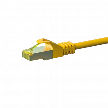 DSIT Cat.7 S/FTP PiMF nätverkspatchkabel, RJ45, gul, 0,25 m