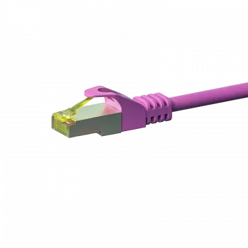 DSIT Cat.7 S/FTP PiMF RJ45 nätverkskabel, rosa, 7,5 m