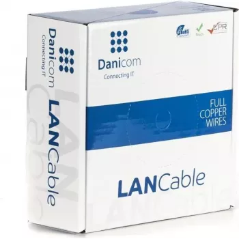 DSIT DANICOM CAT5E FTP 50 m flexibel PVC-nätverkskabel (Fca)