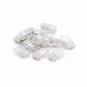 DSIT UTP RJ45 CAT6 nätverkskontakt för flexibla kablar - 10-pack