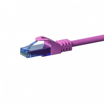DSIT CAT6a U/UTP 100 % koppar patchkabel, 0,15 m, rosa
