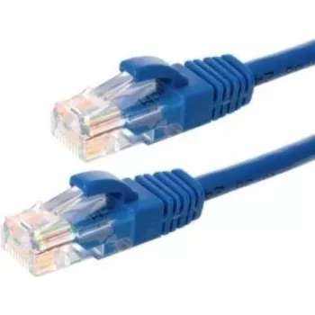 DSIT CAT6 nätverkskabel, U/UTP, 0,25 m, blå, 100 % koppar (DC-64-002)