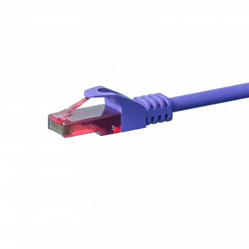 DSIT DC-68-002 CAT6 U/UTP nätverkskabel, 0,25 m, violett, 100 % koppar