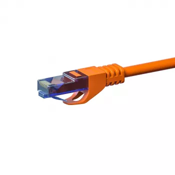 DSIT CAT6a U/UTP 100 % koppar Ethernet-patchkabel, 0,5 m, orange, 10Gbps, 500MHz, RJ45 (DC-U6A6-005)