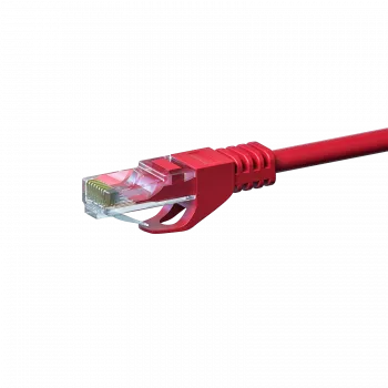 DSIT CAT 6 U/UTP nätverkskabel, 2 m, röd, CCA - RJ45 Ethernet-patchkabel