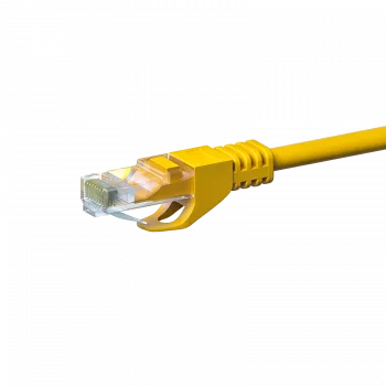 DSIT CAT5e U/UTP nätverkskabel, 20 m, gul, 100 % koppar (DC-57-200)