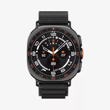 Spigen WBF1 armband för Samsung Galaxy Watch Ultra 1/2 2024-2026 (47 mm) svart