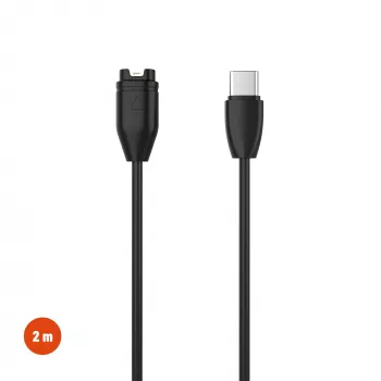 FIXED USB-C till Garmin laddningskabel 2 m svart - Forerunner Fenix Venu Vivoactive Instinct
