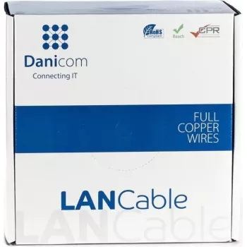 DSIT DANICOM CAT5e UTP Solid Core nätverkskabel 100 m LSZH Dca på rulle
