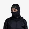 BUFF DryFlx Pro rånarluva – svart, sömlös 4-vägsstretch, termisk, reflekterande