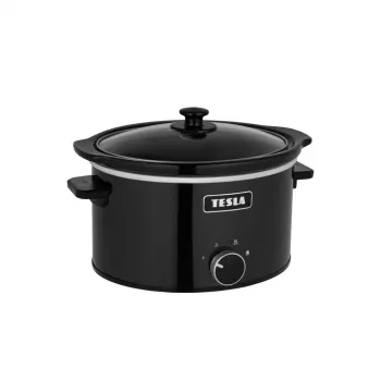 TESLA SlowCook S350 3,5L slowcooker silver/svart