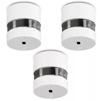 Alecto SD1020 3x mini-brandvarnare med 10 års batteritid