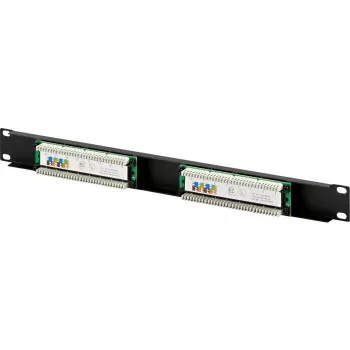 DSIT DS-Patch5-16UTP 19 inch 1U CAT5e UTP 16-portars patchpanel, svart