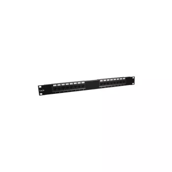 DSIT DS-Patch5-16UTP 19 inch 1U CAT5e UTP 16-portars patchpanel, svart