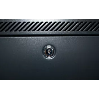 DSIT 42U 19 inch serverrackskåp med perforerad frontdörr, 600x1000x2000 mm, svart