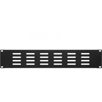DSIT 19 inch perforerad blindpanel 2U svart (DS-Blind2-perf)