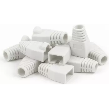 DSIT DANICOM RJ45 kabelhylsa vit - 10 st (DC-RJ45-BOOT-WHITE-10PCE)