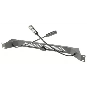 DSIT 19 inch gåshals-LED-lampa vit – flexibel XLR-lampa för mixerbord & rack