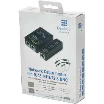 DSIT DC-CABLETEST-PRO Network Cable Tester for U/UTP, F/UTP and SF/UTP, Cat5/Cat6