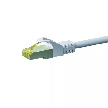 DSIT Cat.7 S/FTP PiMF RJ45 nätverks-patchkabel, 0,50 m, vit