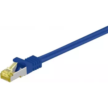 DSIT Cat.7 S/FTP PiMF RJ45 nätverkskabel, 2 m, blå, 10 Gbps, 600 MHz