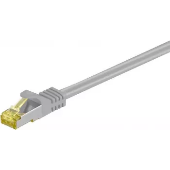 DSIT Cat.7 S/FTP PiMF RJ45 nätverkskabel, 15 m, grå, 600 MHz, 10 Gbps