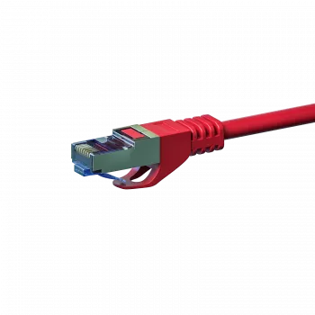 DSIT CAT 6a nätverkskabel LSOH - S/FTP - 1 meter - röd (DC-6A5-010)