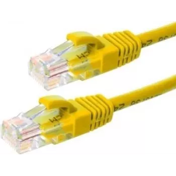 DSIT CAT6 U/UTP nätverkskabel, 3 m, gul, 100 % koppar (DC-67-030)