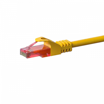 DSIT CAT6 U/UTP nätverkskabel, 3 m, gul, 100 % koppar (DC-67-030)