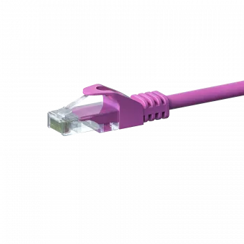 DSIT CAT5e U/UTP nätverkskabel, 1 m, rosa, 100 % koppar (DC-59-010)