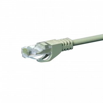DSIT CAT5e U/UTP nätverkspatchkabel, 3 m, grå, 100 % koppar (DC-51-030)