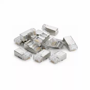 DSIT FTP RJ45 CAT5e nätverkskontakt för flexibla och massiva ledare - 10-pack