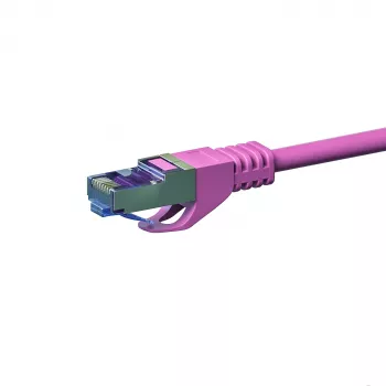 DSIT CAT 6a S/FTP LSOH nätverkspatchkabel, 30 m, rosa, 10Gbps, 500MHz, RJ45