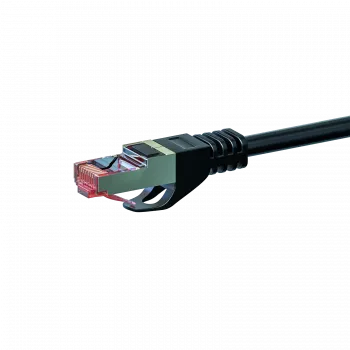 DSIT CAT 6 S/FTP LSOH nätverks-patchkabel, 0,25 m, svart (DC-S60-002)