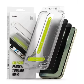 Ringke Easy Slide Privacy härdat glass-skärmskydd 2-pack för Google Pixel 9 Pro / 10 Pro / 11 Pro