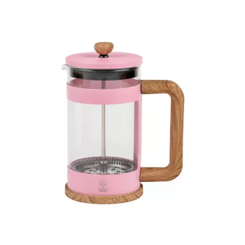 Leopold Vienna Franca French press kaffe- och tebryggare, rosa, 600 ml
