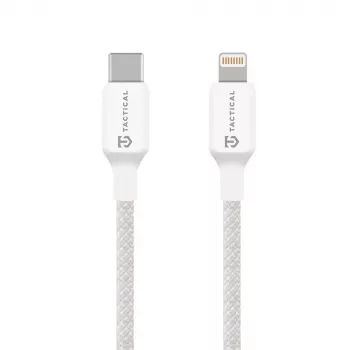 Tactical Stitch Thread USB-C till Lightning-kabel, vit