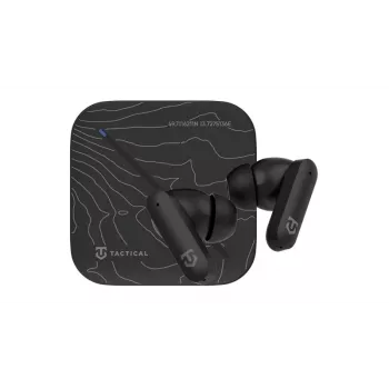 Tactical StrikePods Bahna CrudeOil True Wireless ANC-hörlurar med låg latens-läge, IPX5, 35 h batteri, Bluetooth 5.3, touchstyrning, USB-C