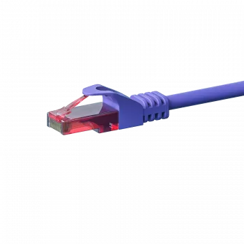 DSIT CAT6 U/UTP nätverks-patchkabel, 0,15 m, violett, 100 % koppar (DC-68-001)
