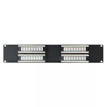 DSIT 19 inch Cat6 UTP 32-portars patchpanel 2U svart