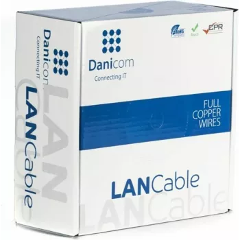 DSIT DANICOM CAT6A FTP 100 m utomhuskabel med massiv ledare och PE-mantel (Fca)