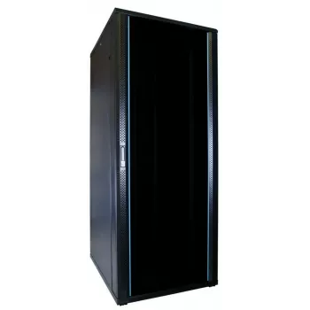 DSIT DS8042 42U 19 inch serverrackskåp med härdat glasdörr, 800x1000 mm, svart