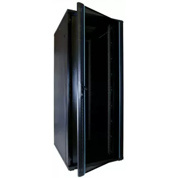 DSIT DS8042 42U 19 inch serverrackskåp med härdat glasdörr, 800x1000 mm, svart