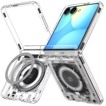 SPIGEN Ultra Hybrid Pro MagSafe-skal för Samsung Galaxy Z Flip8 Neo One – transparent