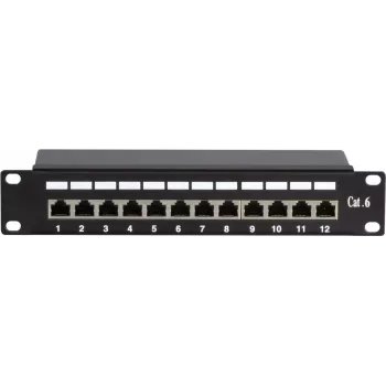 DSIT DS-10Patch6-12FTP 10 inch 12-portars FTP CAT6 patchpanel