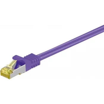 DSIT RJ45 nätverkskabel S/FTP (PiMF) Cat.7 patchkabel, violett, 1,50 m (DC-78-015)